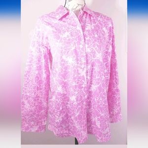 Lilly Pulitzer Pink  Button down blouse Size small